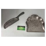 Vintage Metal Dustpan & Scraper