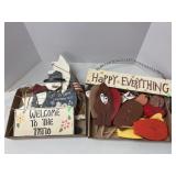 Assorted Wooden Holiday Decor