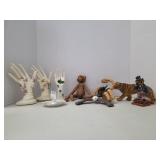 (9) Assorted Toys, (4) Ring Holders, & More