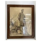 Abraham Lincoln Framed Photo