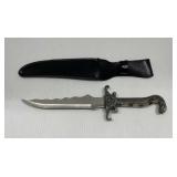 Snake Head Handle Knife & Scabbard,Stainless Steel