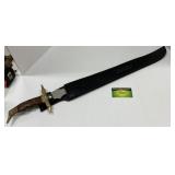 Long Blade Sword w/ Casing 23"