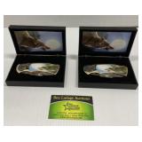 2 Howling Wolf Pocket Knives