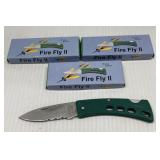 3 Fire Fly 2 Pocket Knives