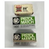 Three Boxes of .22 Rim Fire Cartridges