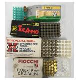 Assorted 9mm Ammo