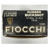 Box of 12 Gauge Rubber Buckshot