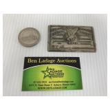 Coin and Decorative Metal Plate