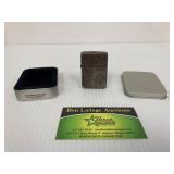 Vintage Zippo Lighter and Tin