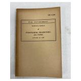 War Department Pyrotechnics Projectors - Jan.