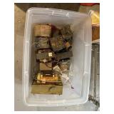 Tote Of Used Motors/Electrical Equipment