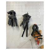 12 Clamps and 2 smaller clamps (14 total)