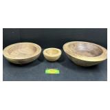 Wooden Bowls - turned by Mr. Black - unfinished