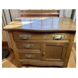 E.E. Downing and Co Antique Wooden Table Cabinet