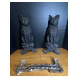 Black Cat Fire Place Irons
