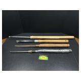 4 Lathe Chisels