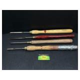 4 Lathe Chisels