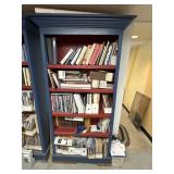 Wooden Bookcase & Contents