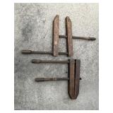 Large Wooden Hand Screw Clamps