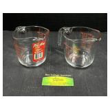 Pair Of Fire-King 16 Oz. 500 ml Measuring Glasses