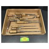 Wooden Handled Flathead Screwdrivers