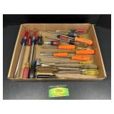 Flat Of Flathead Screwdrivers