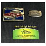 1956 Chevy Belt Buckle & Vintage Money Clip