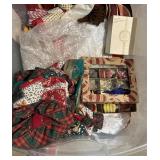 Tote Of Christmas Decor