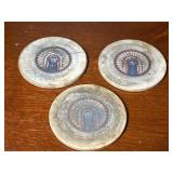 3 Illini Chief Coasters