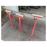 3 Folding Roller Stands