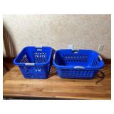 Pair of Blue Laundry Baskets