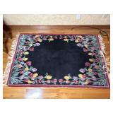 Flower Pattern Rug  -  72" x 42"