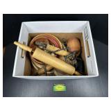 Box Of Cooking Utensils & More