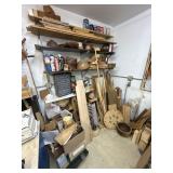 Corner lot of wood and more (cords not included)