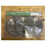 Hitachi 10" 3 Pack Saw Blades