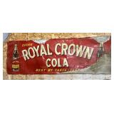 Vintage 1948 Royal Crown Cola Embossed Sign