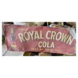 Vintage 1948 Royal Crown Cola Embossed Sign