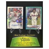 Two Nick Maton Baseball Cards