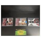 Three Andre Iguodala Relic Basketball Cards