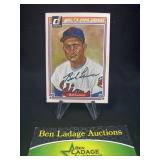 1983 Donruss Bob Lemon Auto