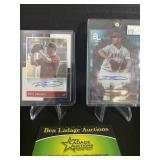 2 Reid Detmers autograph baseball cards