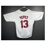 Juan Yepez St. Louis Cardinals Signed Jersey -COA*