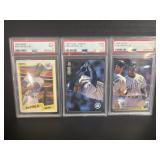 Three Ken Griffey Cards
