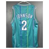 Larry Johnson Charlotte Hornets Signed Jersey-COA*
