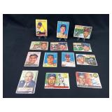13 1955, 56, 58 Topps Cards