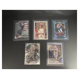 Five NBA Basketball Cards