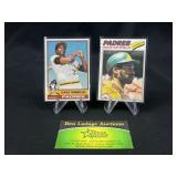 Dave Winfield Pandres Topps 1976 & 1977 baseball