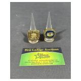 2 Miami Dolphins Replica Championship Rings