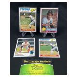 Rod Carew Twins Topps 1973&77 #330 #120 baseball