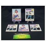 Robin Yount Topps 1977&77 #316 & #635 baseball